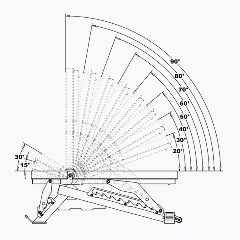 Panca da allenamento regolabile HMS L3150 nero 4