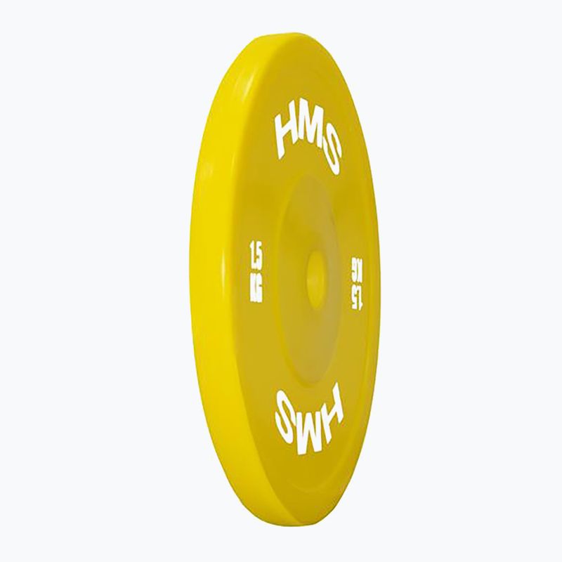 Peso olimpico in PE HMS TPP01 2 x 1,5 kg giallo 2