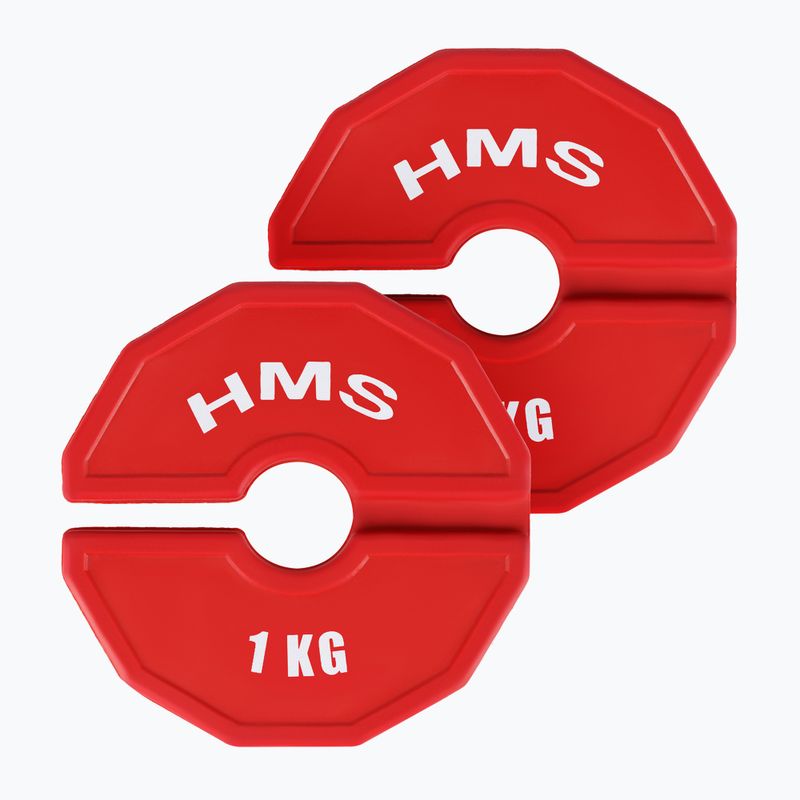 Peso di sovrapposizione HMS TSN100 2 x 1 kg rosso
