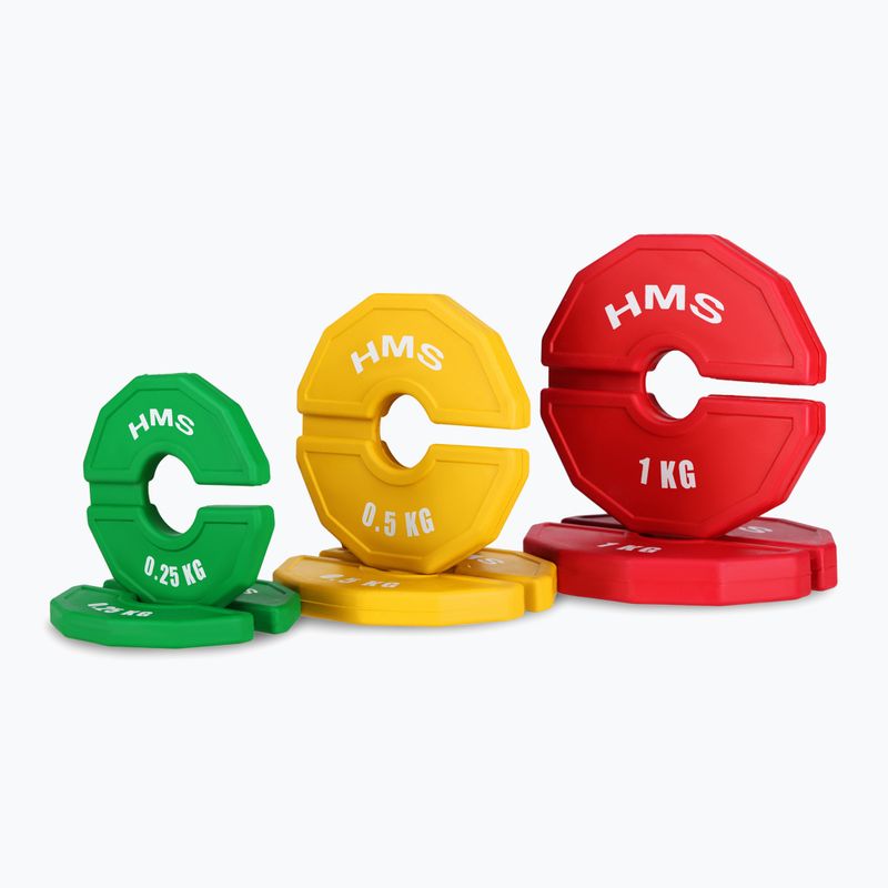 Peso di sovrapposizione HMS TSN100 2 x 1 kg rosso 3