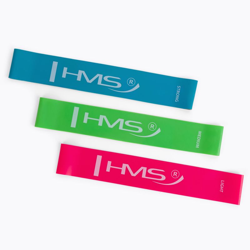 HMS Slim Gu04 set di gomma da ginnastica colorata 17-33-103