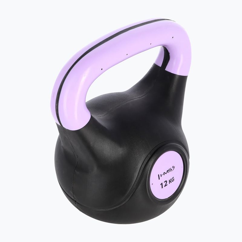 Kettlebell HMS KPC12 12 kg black/light purplr 2