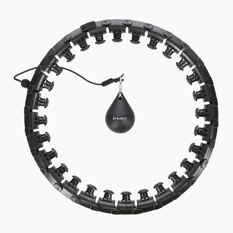 Hula hop con linguette e pesi HMS HHW12 nero 17-44-526