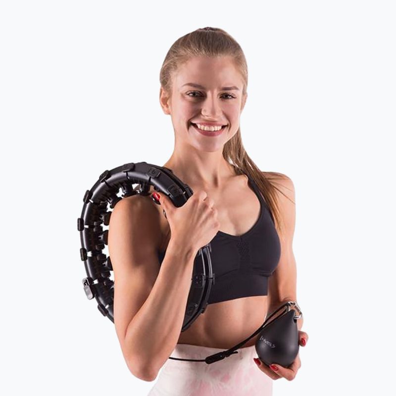 Hula hop con linguette e pesi HMS HHW12 nero 17-44-526 8