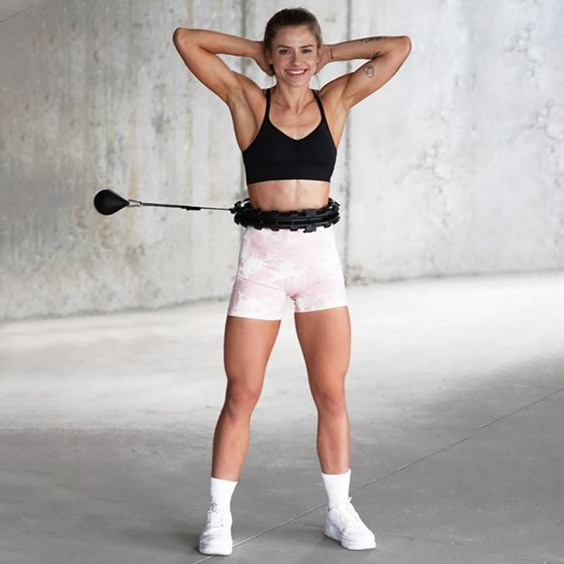 Hula hop con linguette e pesi HMS HHW12 nero 17-44-526 9