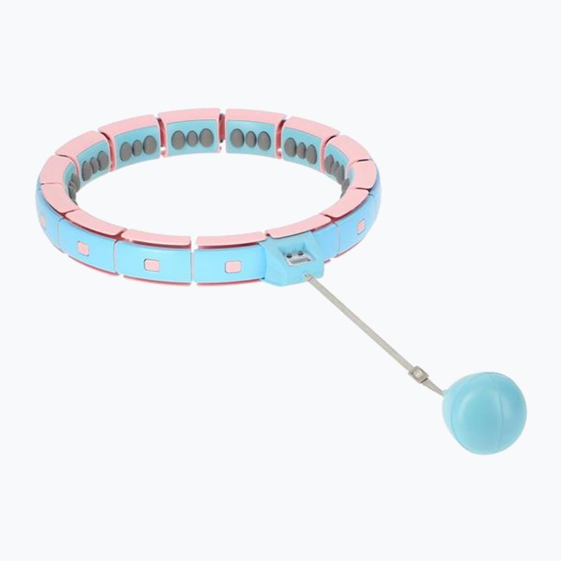 Hula hop con peso e contatore HMS FH06 rosa-blu 30-6-106 2