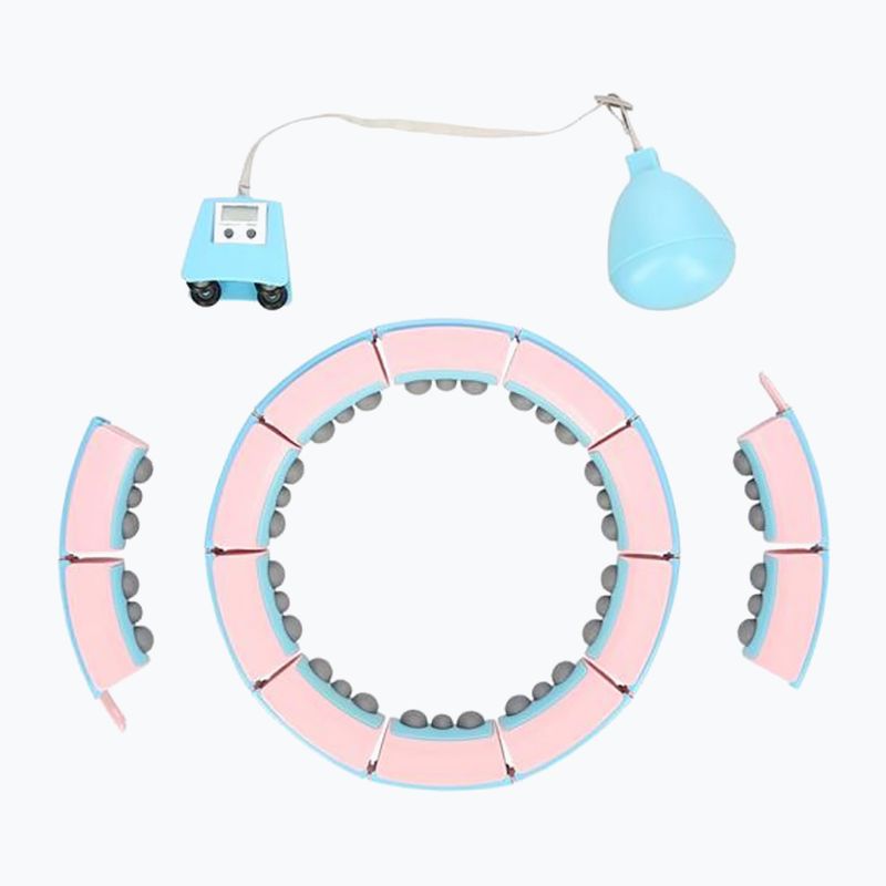 Hula hop con peso e contatore HMS FH06 rosa-blu 30-6-106 3