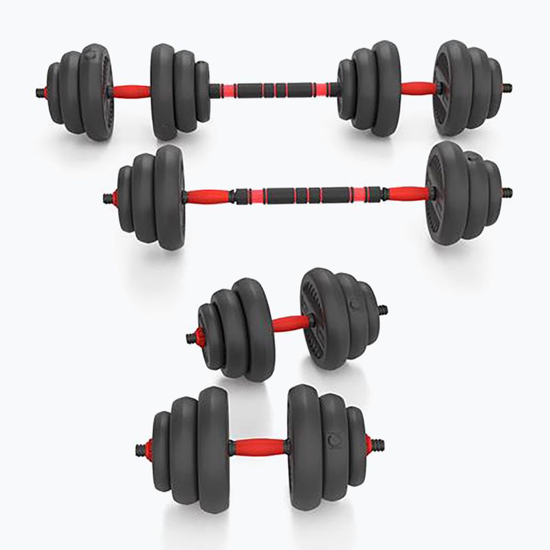 HMS SGN120 Pro Set 6W1 20kg pesi nero/rosso 5