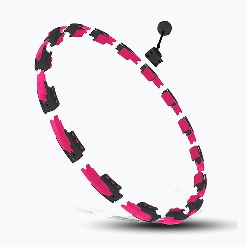 Hula hop con peso e contatore HMS HHM16 nero/rosa 2