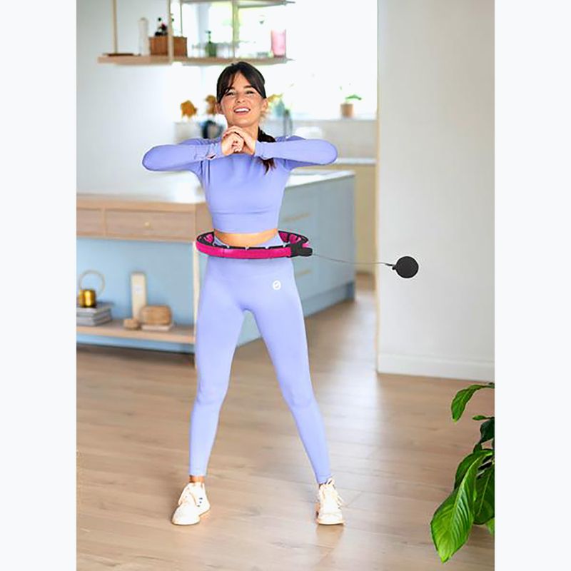 Hula hop con peso e contatore HMS HHM16 nero/rosa 4