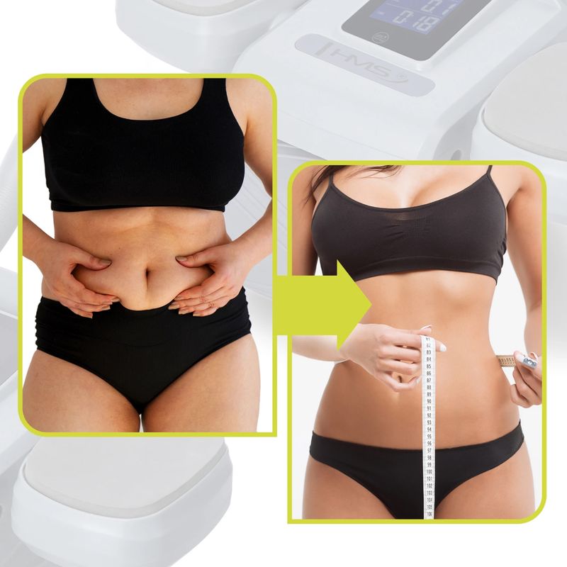 Rotella automatica per addominali con display HMS KA08 grigio 17