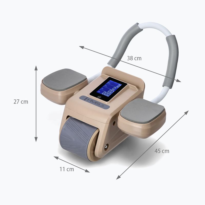 Rotella automatica per addominali con display HMS KA08 marrone 6