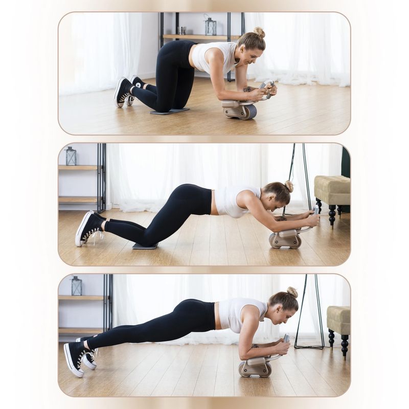 Rotella automatica per addominali con display HMS KA08 marrone 16