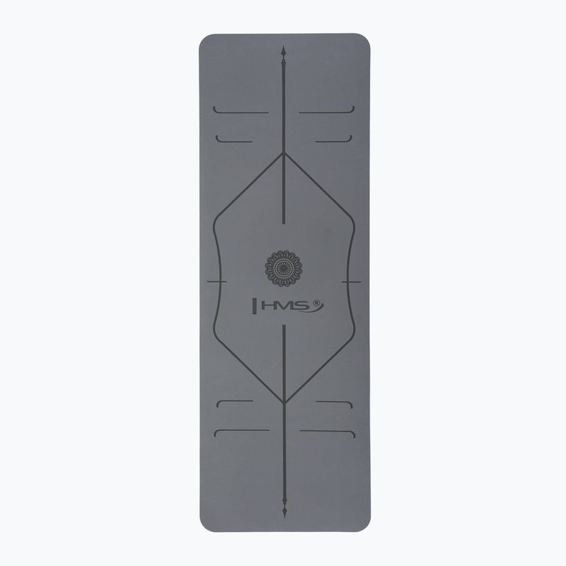 Tappetino da yoga HMS YM10 grigio