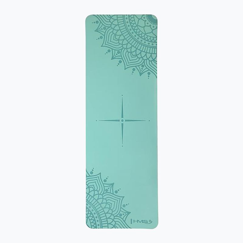 Tappetino da yoga HMS YM10 8 mm menta