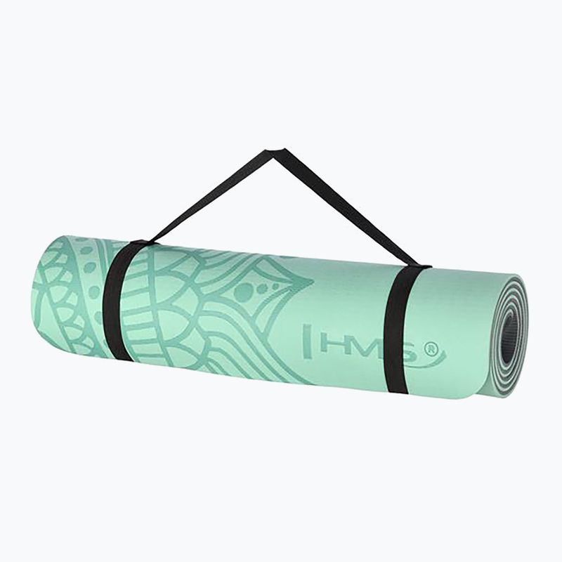 Tappetino da yoga HMS YM10 8 mm menta 2