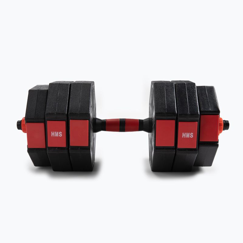 Set di bilancieri HMS con pesi intercambiabili Sgc20 nero-rosso 17-57-030 5
