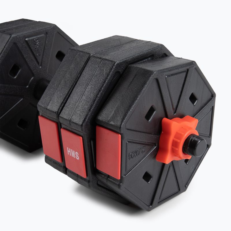 Set di bilancieri HMS con pesi intercambiabili Sgc20 nero-rosso 17-57-030 6