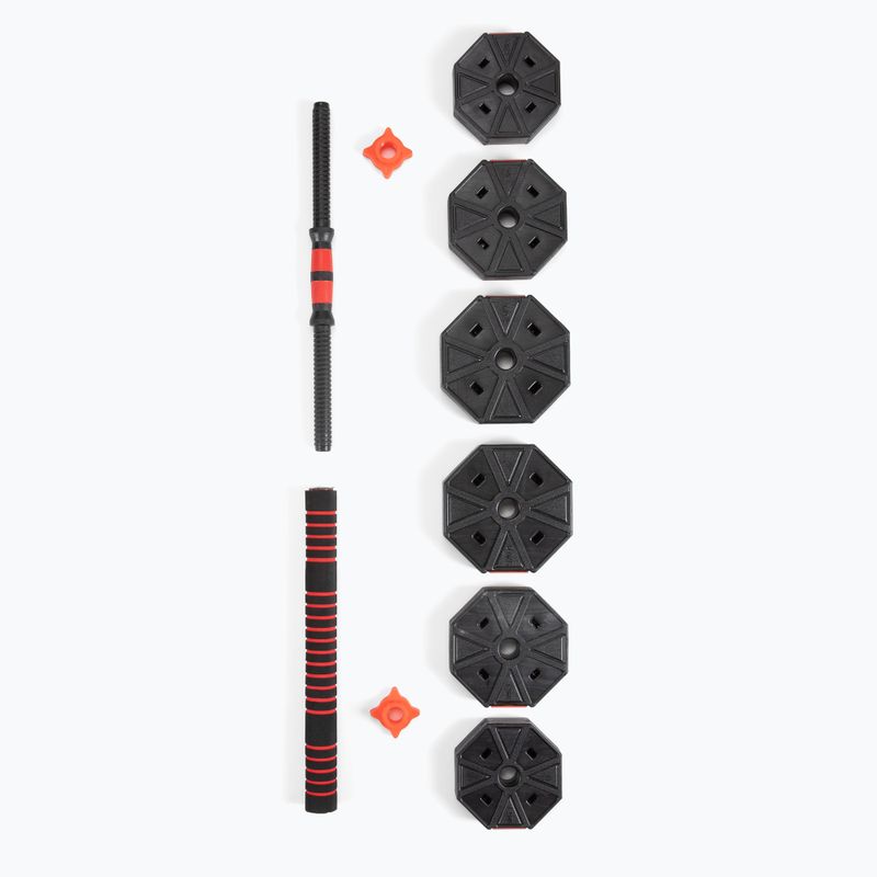 Set di bilancieri HMS con pesi intercambiabili Sgc20 nero-rosso 17-57-030 7