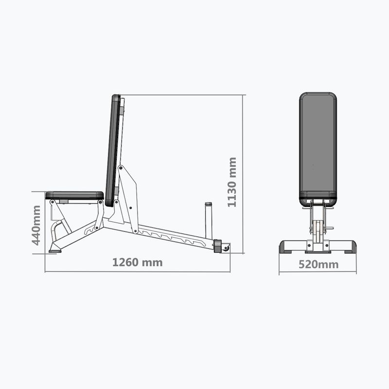Panca da allenamento regolabile HMS L1237 Semi Commercial 5