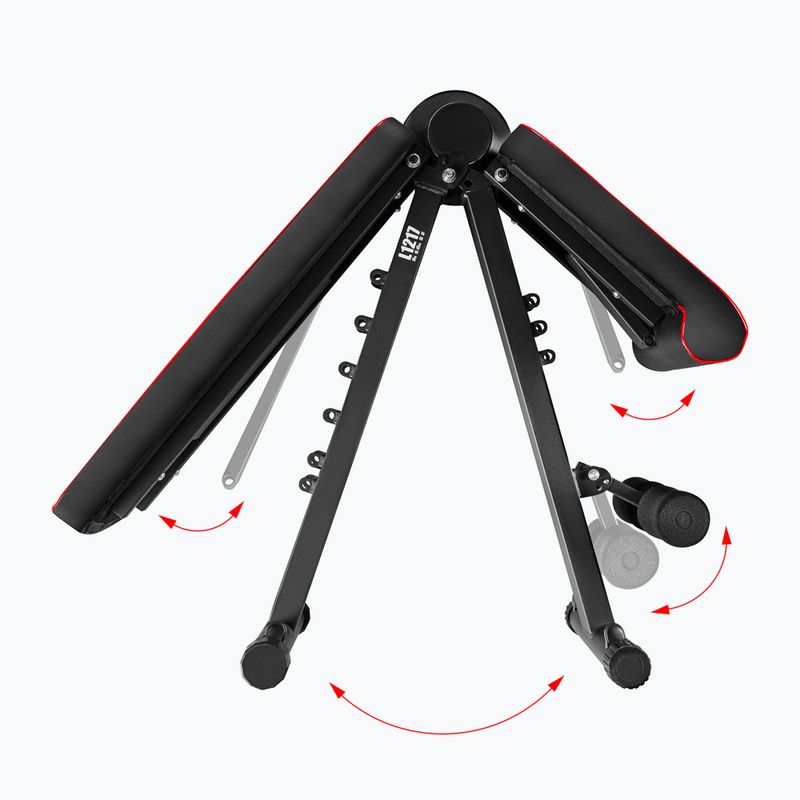 Panca da allenamento con cavi di resistenza HMS L1217 nero 8