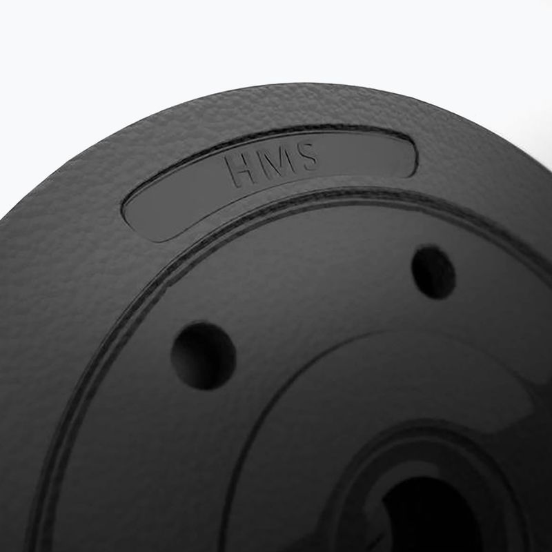 HMS SGP15 Set di manubri nero/rosso da 15 kg con attacco per bilanciere 5