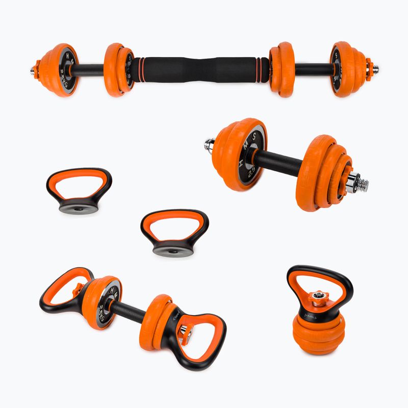 HMS SGZ220 Set di pesi Premium 6in1 arancione 17-57-066