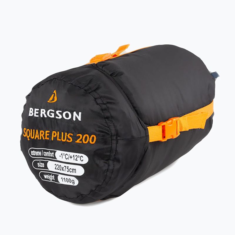Sacco a pelo BERGSON Square Plus 200 in denim scuro 7
