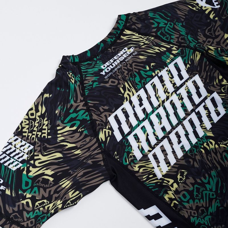 Rashguard MANTO da uomo Distort nero 7