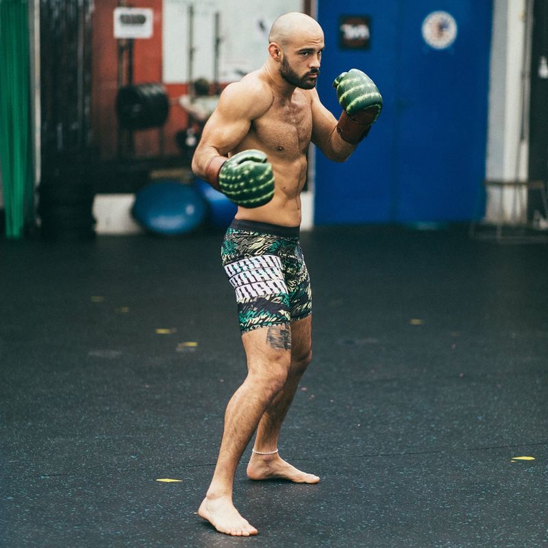 Pantaloncini da allenamento MANTO Distort uomo nero MNS523 7