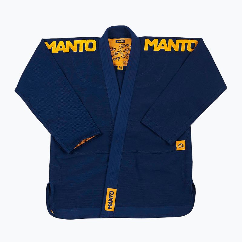 GI per il jiu-jitsu brasiliano da uomo MANTO BJJ X4 blu navy 2