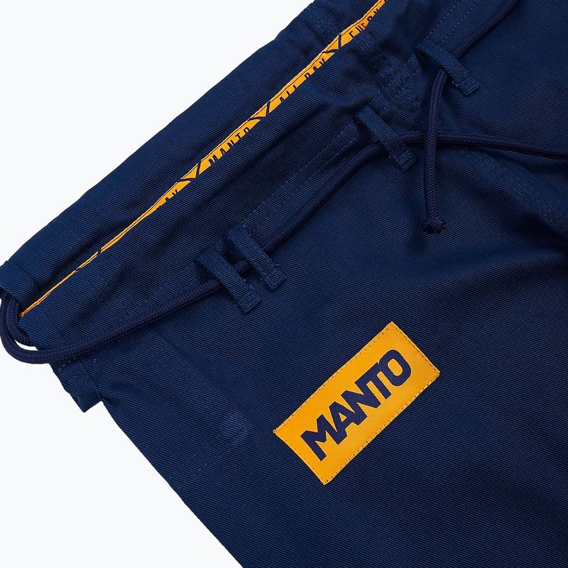 GI per il jiu-jitsu brasiliano da uomo MANTO BJJ X4 blu navy 7