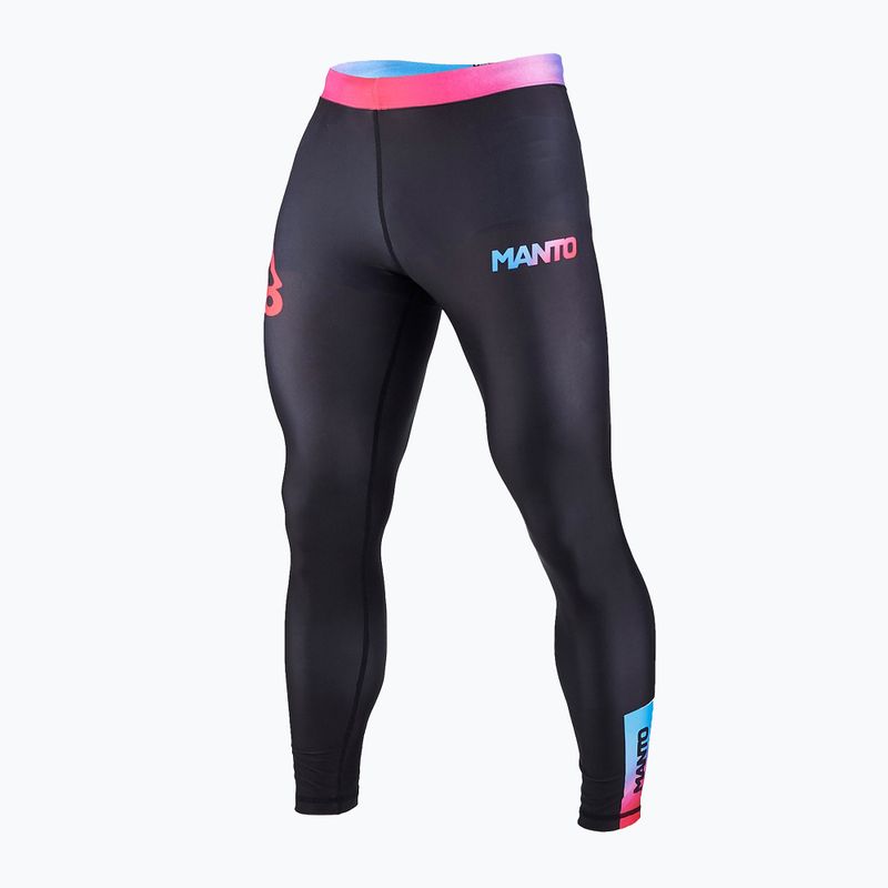 MANTO leggings da allenamento da uomo Miami nero
