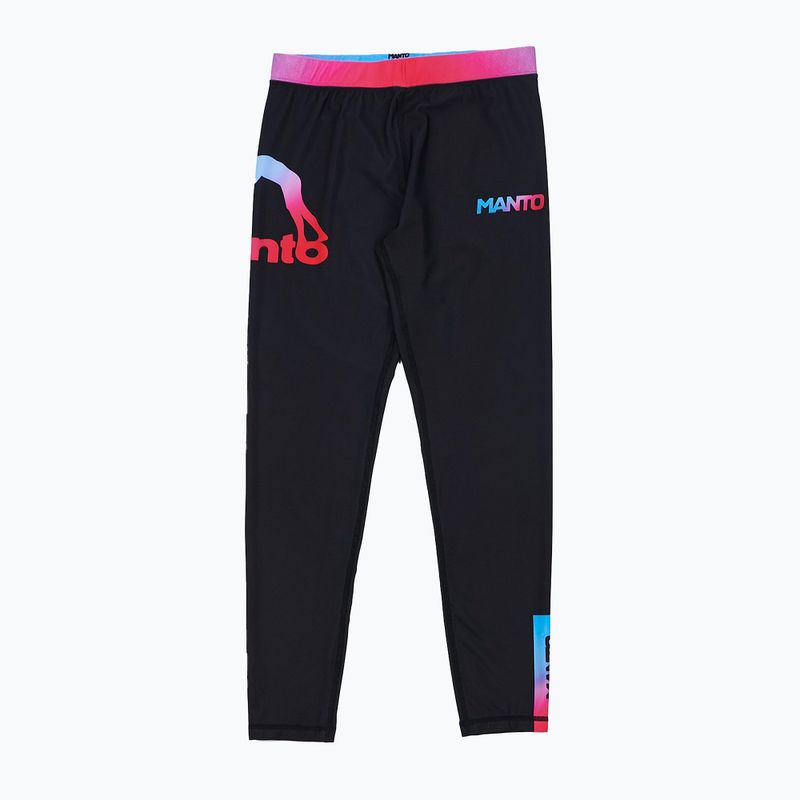 MANTO leggings da allenamento da uomo Miami nero 2