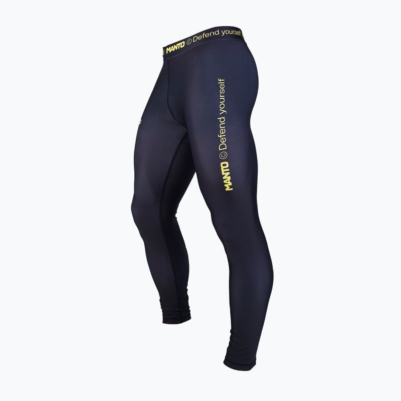 Leggings da allenamento MANTO Alpha neri da uomo