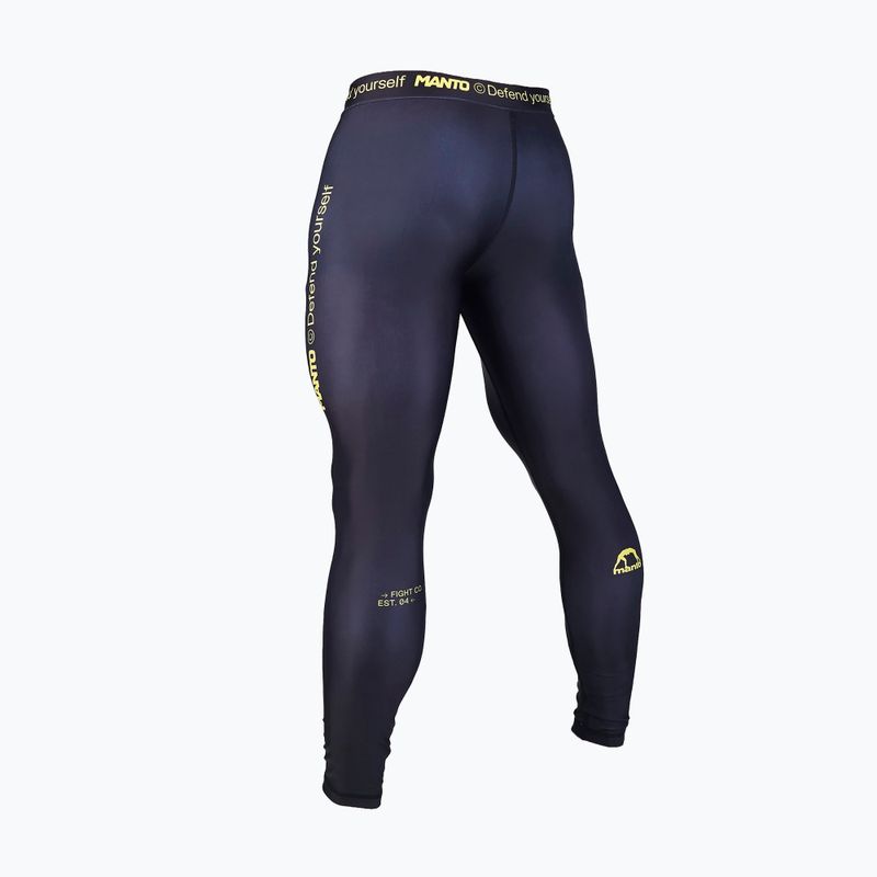 Leggings da allenamento MANTO Alpha neri da uomo 2