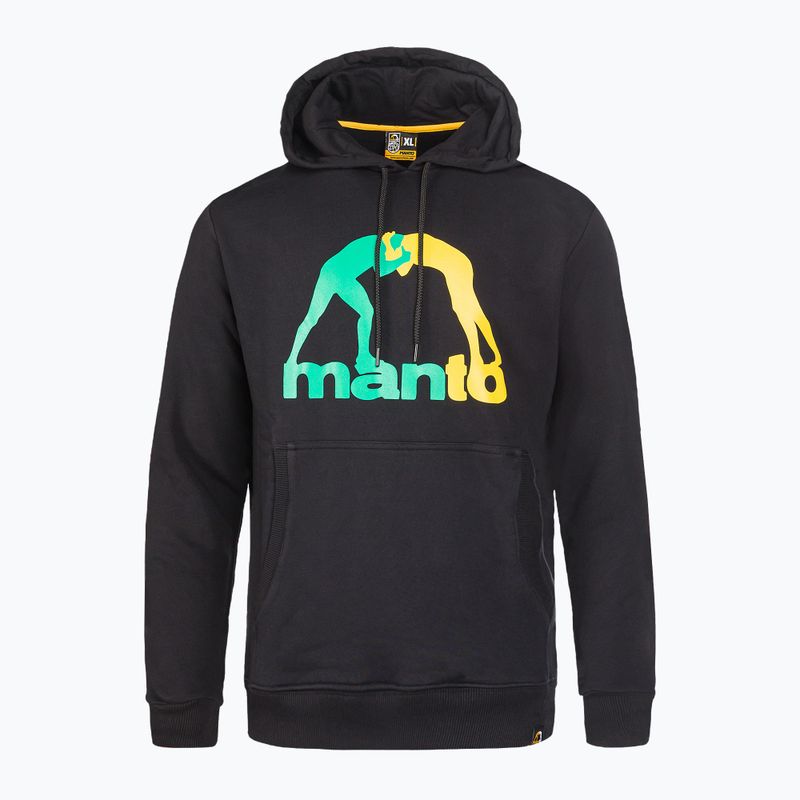 Felpa MANTO Duo Summer nera da uomo