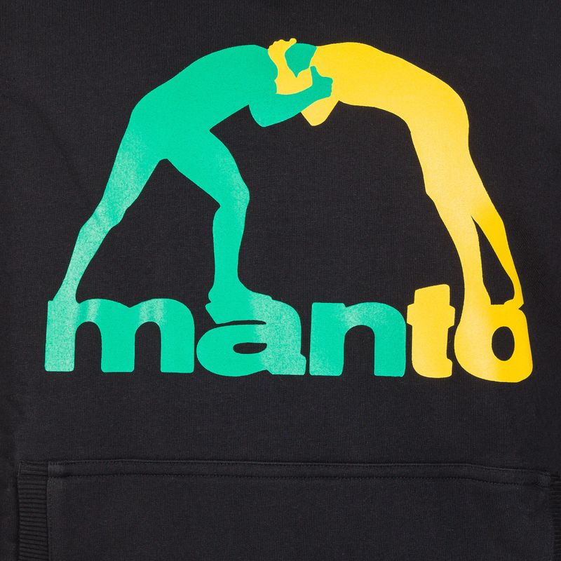 Felpa MANTO Duo Summer nera da uomo 3