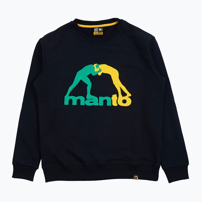 Felpa MANTO Duo Summer nera da uomo 7