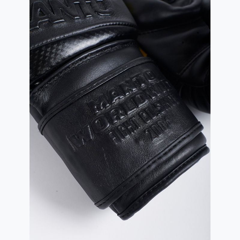 MANTO Guanti da boxe nero carbone 3