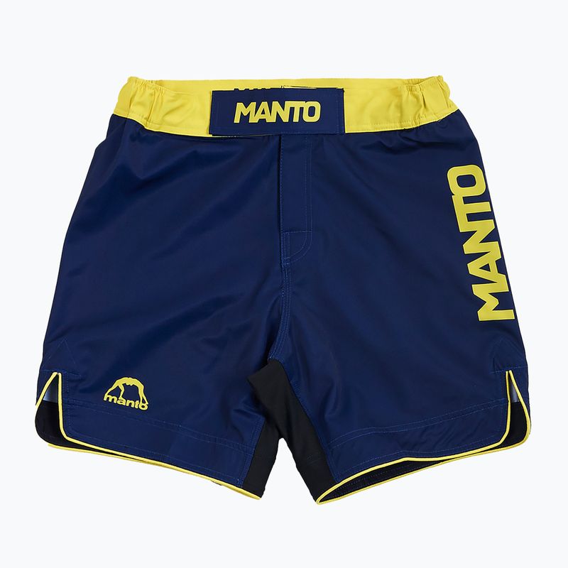 MANTO Stripe 2.0 pantaloncini da allenamento da uomo blu navy