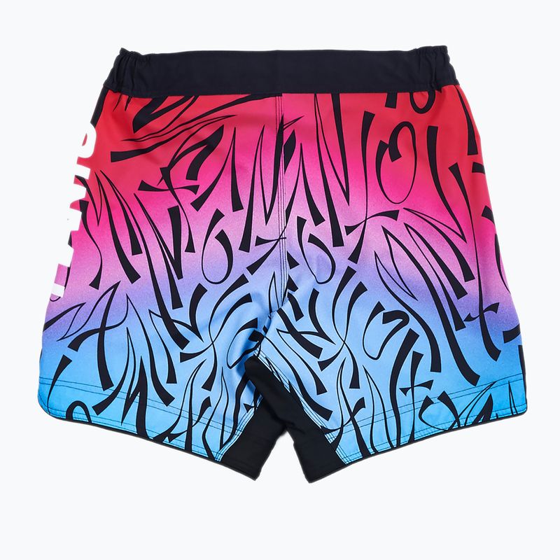 Pantaloncini da allenamento MANTO da uomo Multi Gradient rosa/blu 2