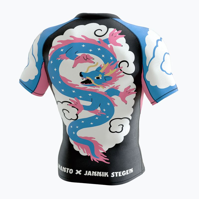 MANTO uomo Rashguard Dragon nero 2