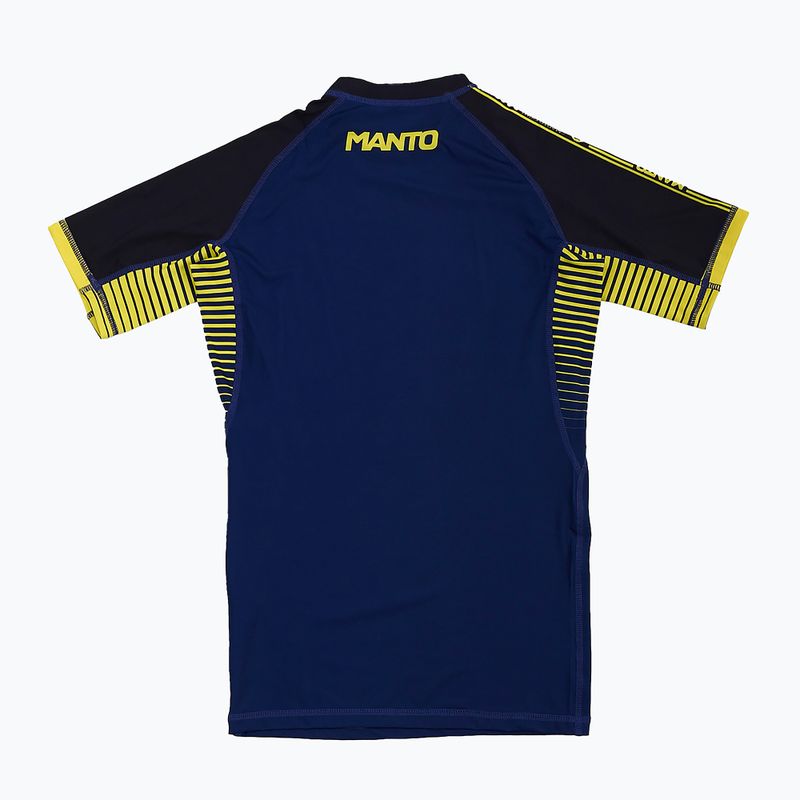 MANTO Stripe 2.0 - costume da bagno da uomo blu marino 4