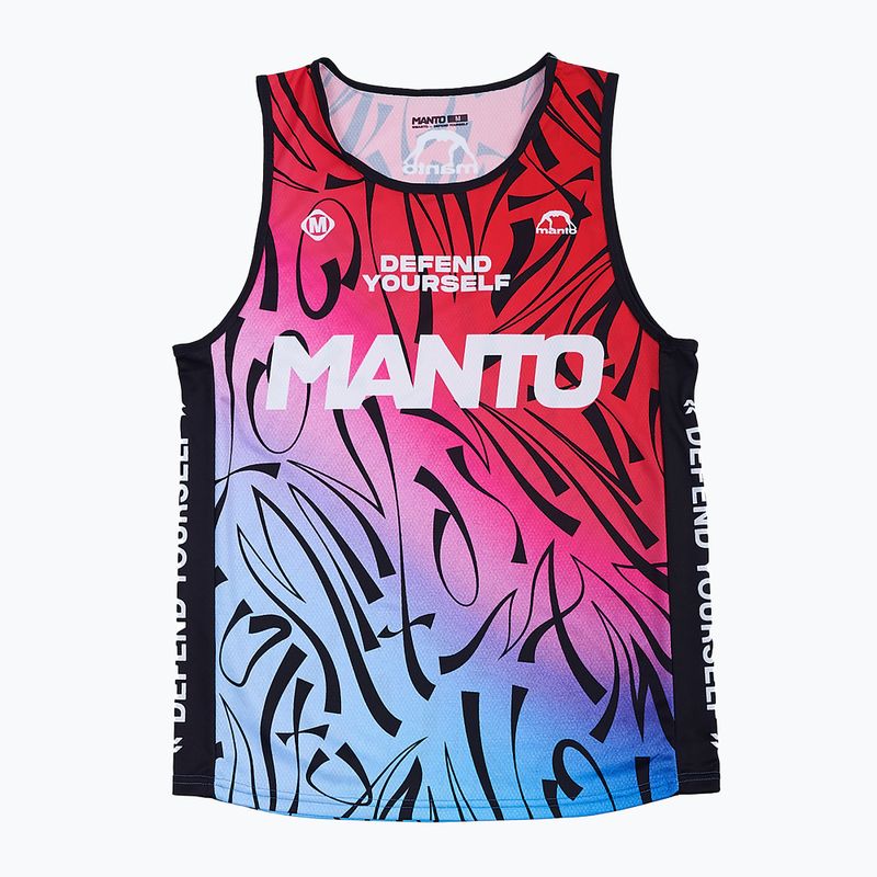 Canotta da allenamento MANTO uomo Multi Gradient blu/rosso