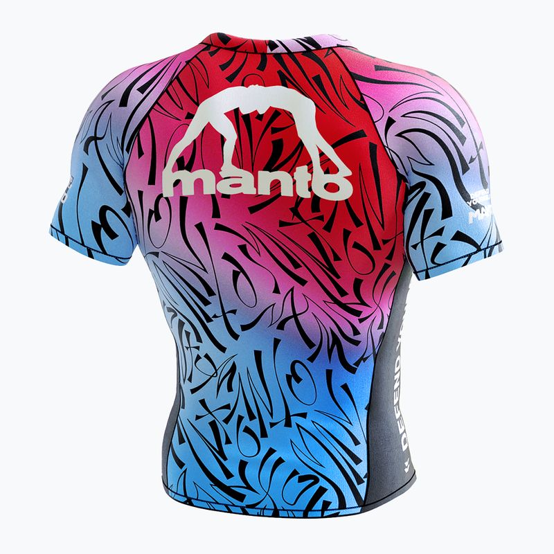 MANTO Rashguard da uomo Multi Gradient nero 2