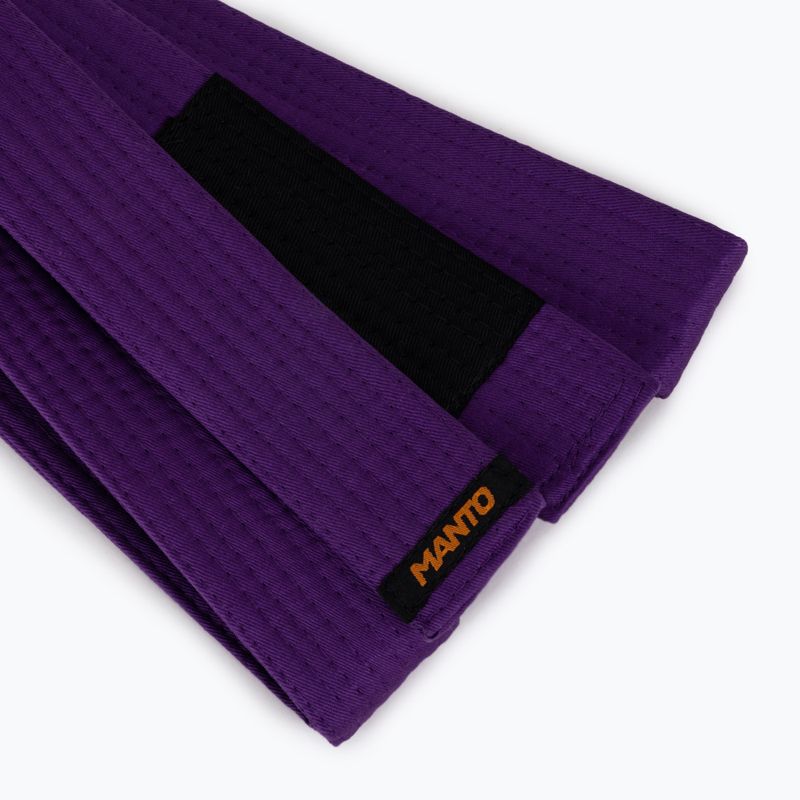 Cintura di jiu-jitsu brasiliano MANTO BJJ Etichetta viola 2
