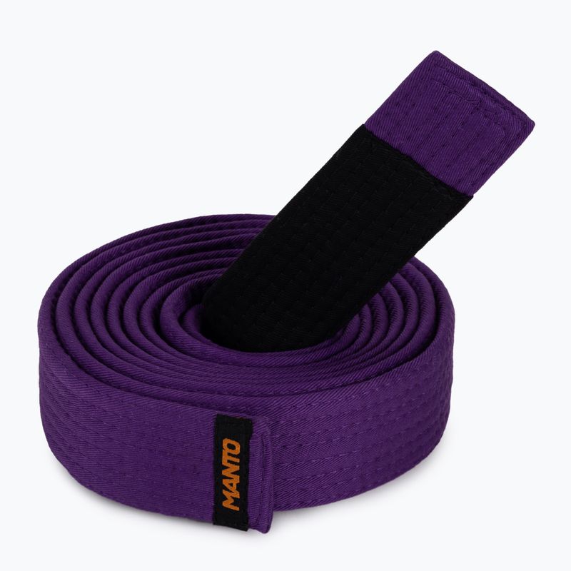 Cintura di jiu-jitsu brasiliano MANTO BJJ Etichetta viola 3