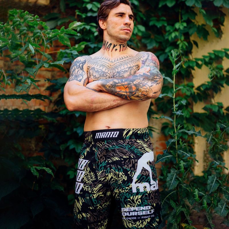 Pantaloncini da allenamento MANTO Distort da uomo multicolore 7