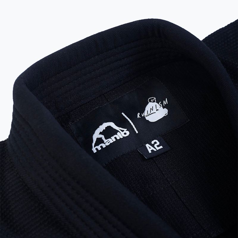 GI per il jiu-jitsu brasiliano da uomo MANTO Ruinism BJJ nero 4